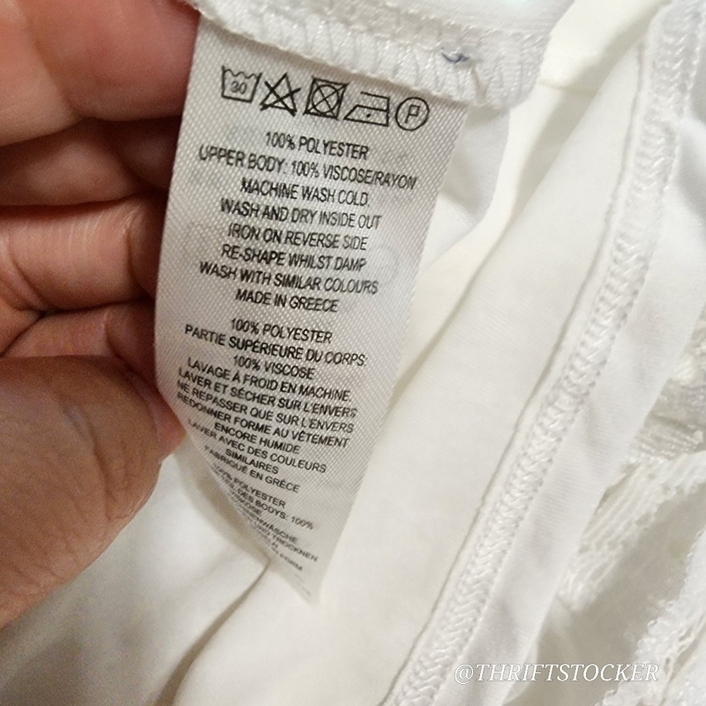 French Connection Adanna Pleated White Dress - Picture 9 of 10